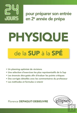 Bertrand.pt - Physique De La Sup À La Spé - 24 Jours Pour Préparer Son Entrée En 2e Année De Prépa