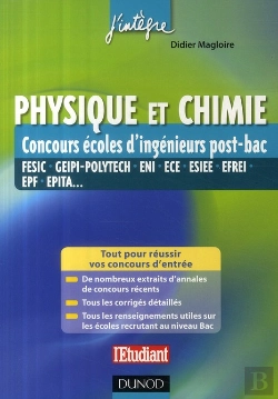 Bertrand.pt - Physique Et Chimie Aux Concours Ingénieur Post-Bac ; Fesic, Geipi-Polytech, Eni, Ece, Esiee, Efrei, Epf, Epita...; 14