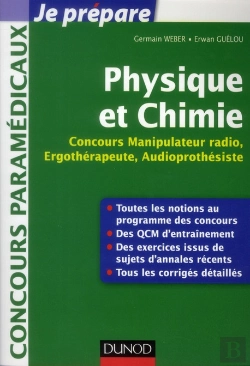 Bertrand.pt - Physique Et Chimie Pour Les Concours Ergotherapeute, Manipulateur Radio, Orthoptiste