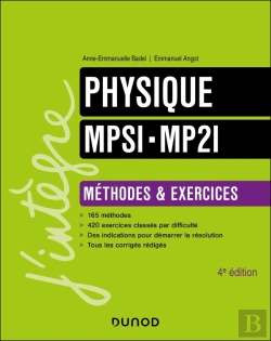 Bertrand.pt - Physique ; Mpsi-Mp2i ; Méthodes Et Exercices (4e Édition)