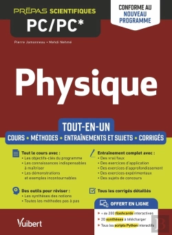 Bertrand.pt - Physique Pc/Pc* : Tout-En-Un ; Conforme À La Réforme 2021 ; Cours - Synthèse - Méthodes Détaillées - Exercices Et Sujets Corrigés