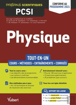 Bertrand.pt - Physique Pcsi : Tout-En-Un ; Cours, Synthèse, Méthodes Détaillées, Exercices Corrigés ; Conforme À La Réforme 2021