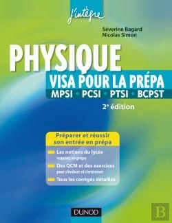 Bertrand.pt - Physique ; Visa Pour La Prépa Mpsi, Pcsi, Ptsi, Bcpst (2e Édition)