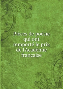 Bertrand.pt - Pieces De Poesie Qui Ont Remporte Le Prix De L'Academie Francaise