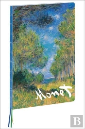 Pine Tree Path : Claude Monet A4 Notebook /Anglais