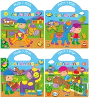 Pinta Y Pega Caballos (4 Títulos)