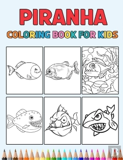Bertrand.pt - Piranha Coloring Book For Kids