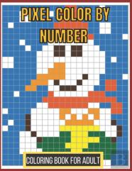 Pixel Color By Number Coloring Book For Adult