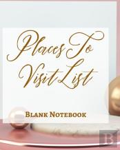 Places To Visit List - Blank Notebook - Write It Down - Pastel Rose Pink Gold Luxury Delicate Abstract Modern Minimal