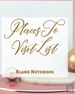 Bertrand.pt - Places To Visit List - Blank Notebook - Write It Down - Pastel Rose Pink Gold Luxury Delicate Abstract Modern Minimal