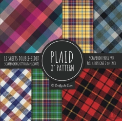 Bertrand.pt - Plaid O' Pattern Scrapbook Paper Pad 8x8 Scrapbooking Kit For Papercrafts, Cardmaking, Diy Crafts, Tartan Gingham Check Scottish Design, Multicolor