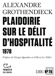 Plaidoirie Sur Le Délit D'Hospitalité : 1978