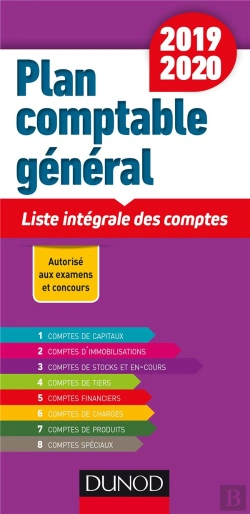 Bertrand.pt - Plan Comptable Général ; Liste Intégrale Des Comptes (Édition 2019/2020)