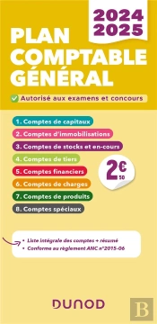 Plan Comptable Général : Liste Intégrale Des Comptes (Édition 2024/2025)