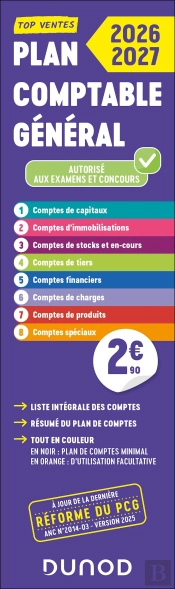 Plan Comptable Général ; Liste Intégrale Des Comptes (Édition 2026/2027)