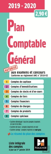 Plan Comptable General - Pcg - 2019-2020