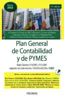 Plan General De Contabilidad Y De Pymes