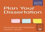 Plan Your Dissertation