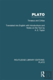 Plato: Timaeus And Critias (Rle: Plato)