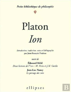 Bertrand.pt - Platon Ion ; Deux Lectures De L'Ion ; Le Partage Des Voix