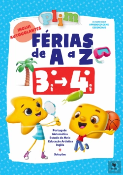 Bertrand.pt - PLIM! Férias de A  a Z - 3.º > 4.º Ano - 2023