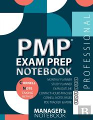 Pmp Exam Prep Notebook, Pmp Exam Study Plan Notebook, Pmp Exam Note-Taking Notebook, Project Management Certification Exam Prep & Learning Study Schedule, Examination Study Writing Notebook, Cornell N