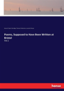 Poems, Supposed To Have Been Written At Bristol
