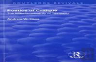 Poetics Of Critique