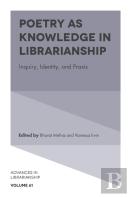 Poetry As Knowledge In Librarianship
