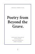 Poetry From Beyond The Grave