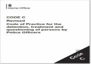Police And Criminal Evidence Act 1984