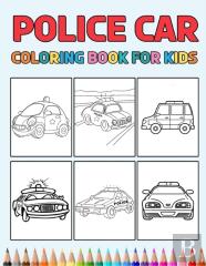 Police Car Coloring Book For Kids
