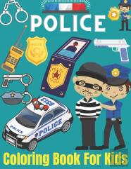 Police Coloring Book For Kids