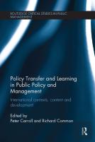 Policy Transfer And Learning In Public Policy And Management