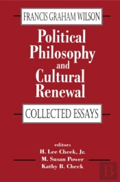 Political Philosophy And Cultural Renewal