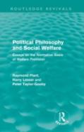 Political Philosophy And Social Welfare (Routledge Revivals)