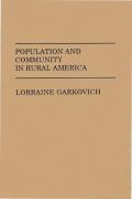 Population And Community In Rural America