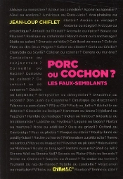 Porc Ou Cochon ? Les Faux-Semblants