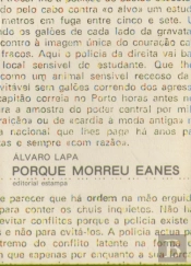 Porque Morreu Eanes