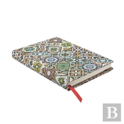 Porto (Portuguese Tiles) Midi Dot-Grid Hardback Journal (Elastic Band Closure)