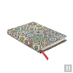 Bertrand.pt - Porto (Portuguese Tiles) Midi Dot-Grid Hardback Journal (Elastic Band Closure)