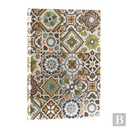 Bertrand.pt - Porto (Portuguese Tiles) Midi Lined Hardback Journal (Elastic Band Closure)