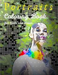 Portraits Coloring Book For Girls And Teens