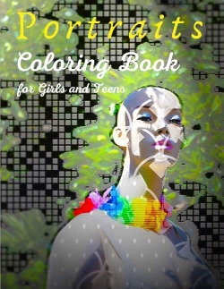 Bertrand.pt - Portraits Coloring Book For Girls And Teens