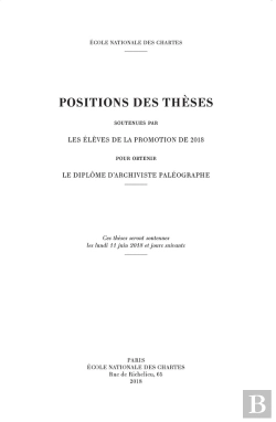 Bertrand.pt - Positions Des Thèses, Année 2018