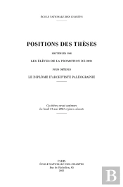 Positions Des Thèses, Année 2021