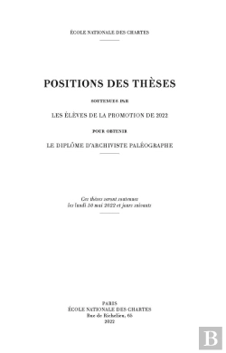 Bertrand.pt - Positions Des Thèses, Année 2022