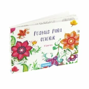 Postais para Colorir - Flores