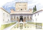 Postal La Alhambra. Patio De Los Arrayanes