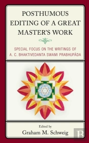 Posthumous Editing Of A Great Master'S Work